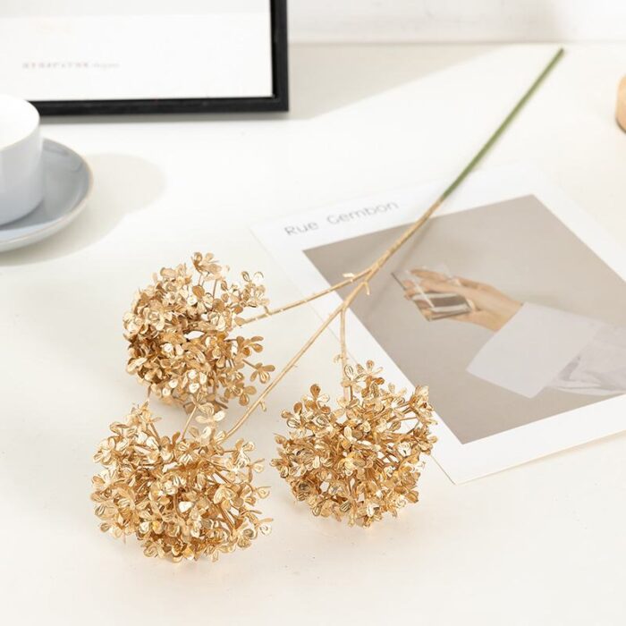 Tú Cầu Nhũ Vàng - Set 10 Cành