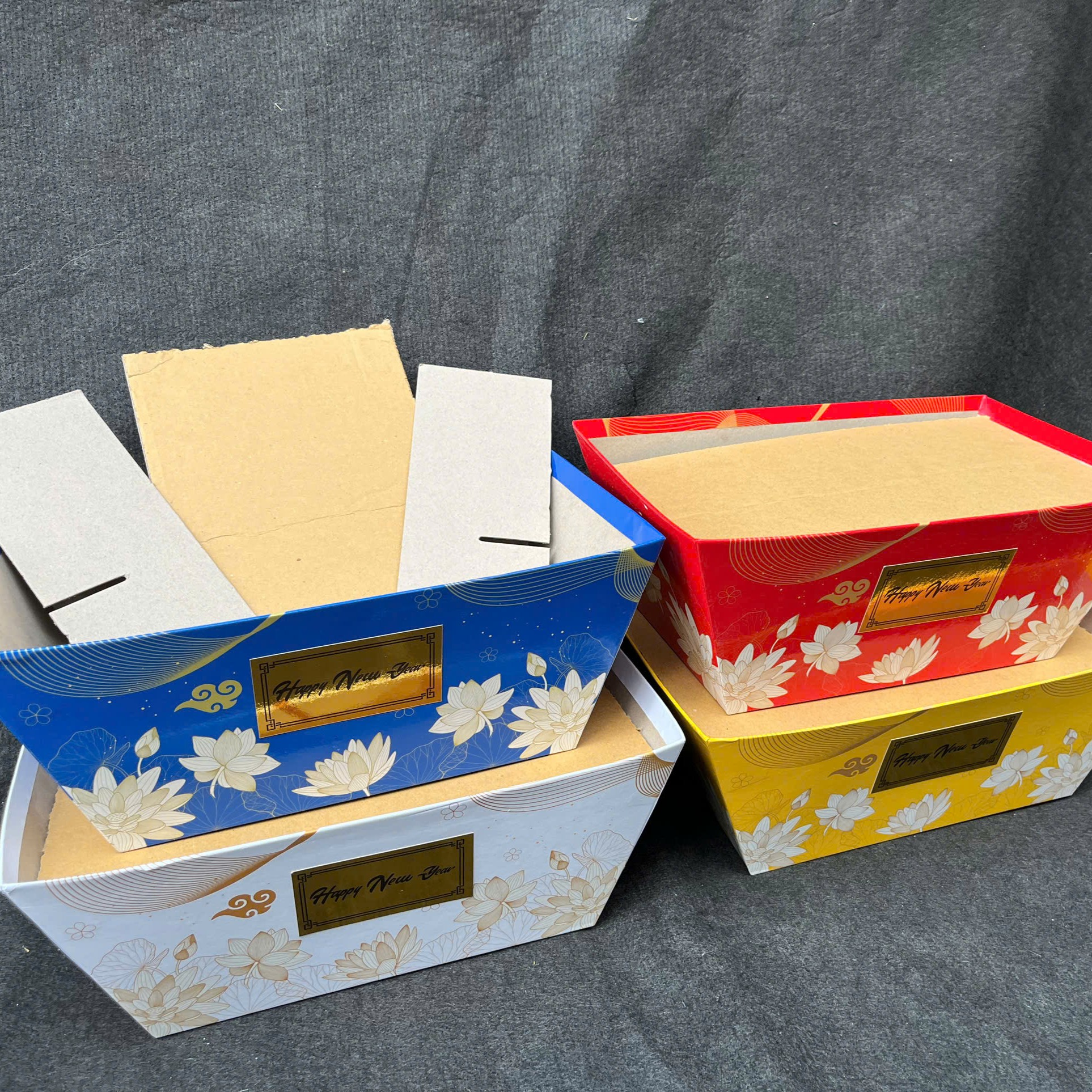 Thuyền Đựng Quà Tết - Set 10 Cái - Sỉ Phụ Kiện Hoa Thuyền Đựng Quà Tết - Set 10 Cái - Ảnh 4