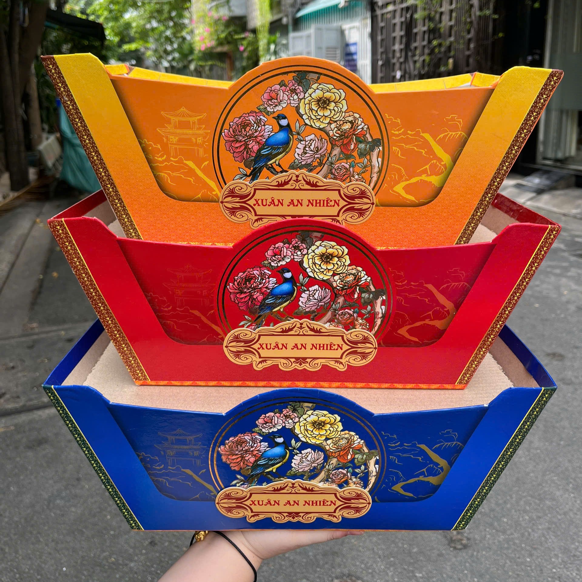 Thuyền Đựng Quà Tết - Set 10 Cái - Sỉ Phụ Kiện Hoa Thuyền Đựng Quà Tết - Set 10 Cái