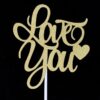 Toper Chữ Love You Cao Cấp (1 Bịch 10 Cái)