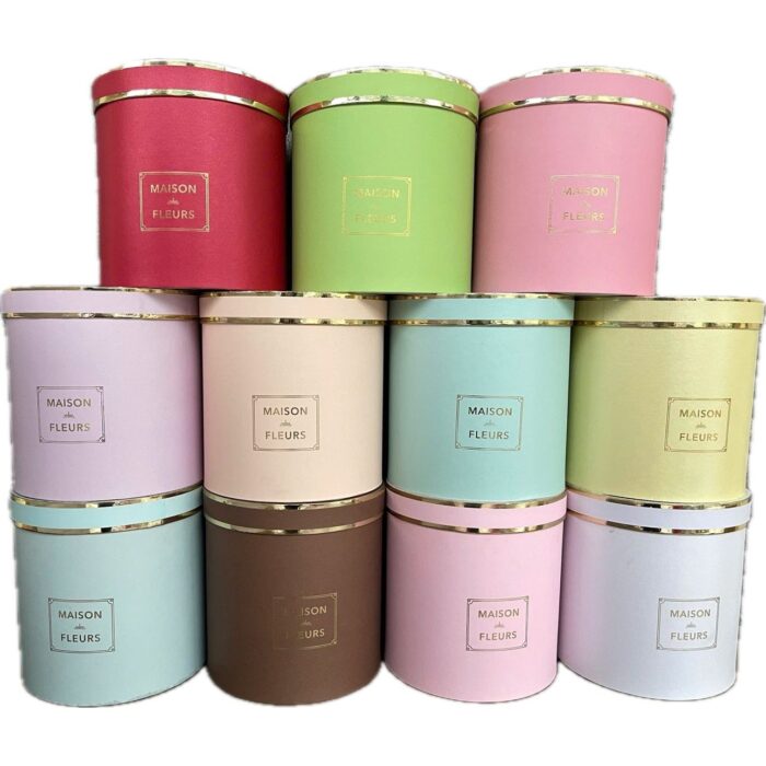 Set 3 Hộp Tròn Cắm Hoa Cao Cấp