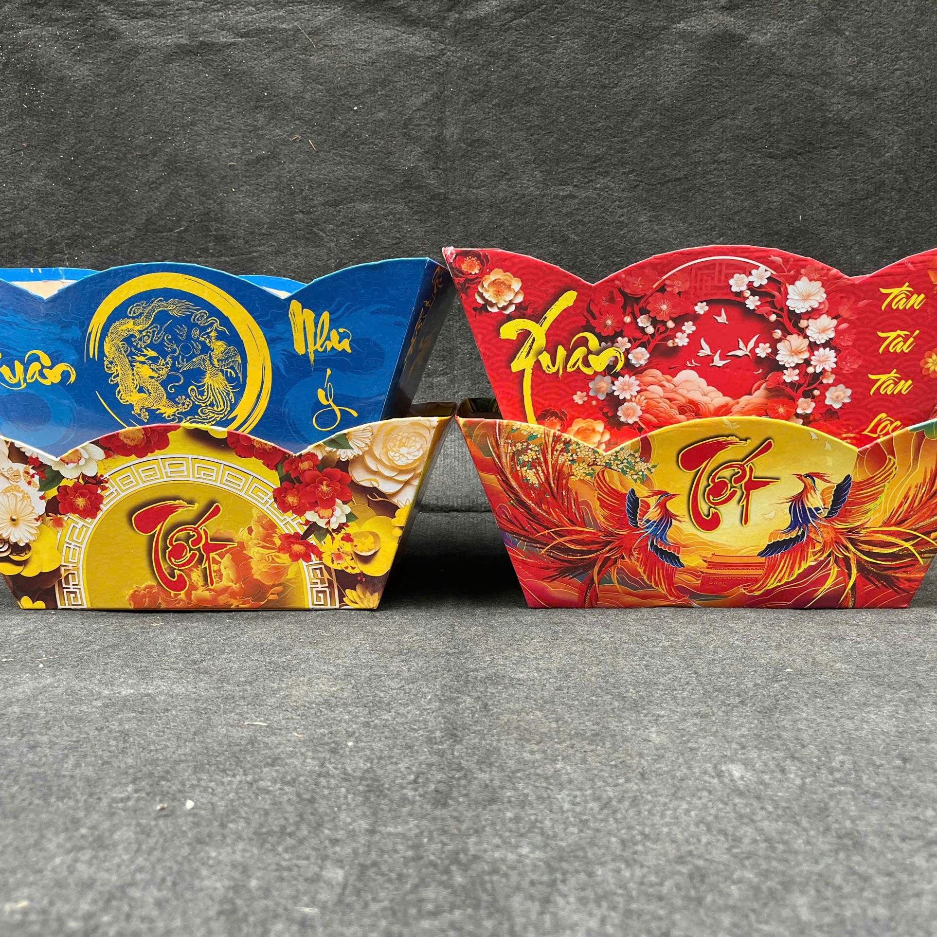 Thuyền Đựng Quà Tết - Set 10 Cái - Sỉ Phụ Kiện Hoa Thuyền Đựng Quà Tết - Set 10 Cái - Ảnh 3