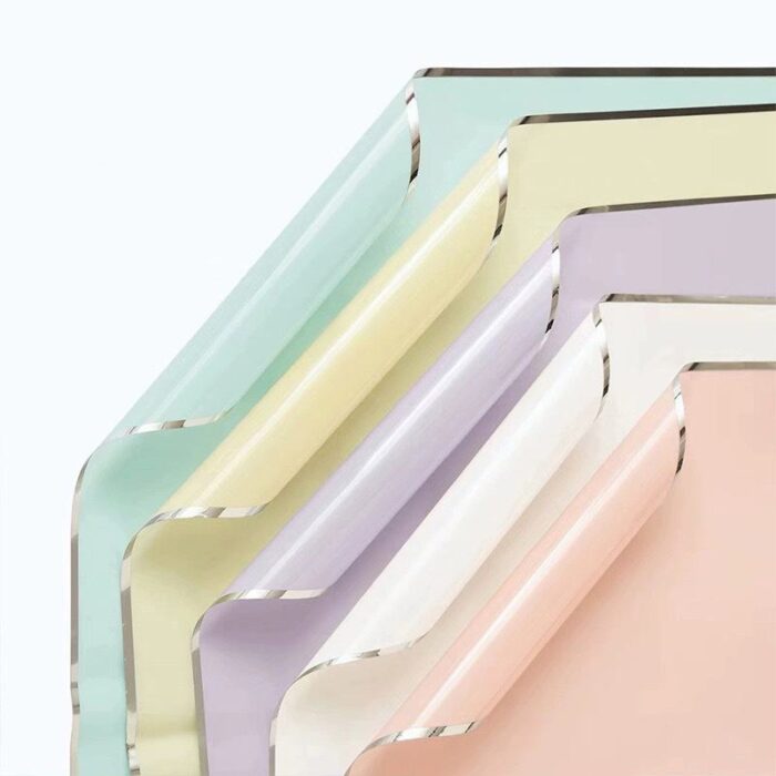 Giấy Kiếng Màu Viền Bạc Cao Cấp