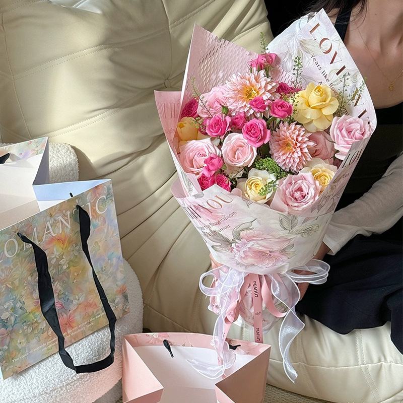 Giấy Họa Tiết Sơn Mài Cao Cấp - Sỉ Phụ Kiện Hoa Giấy Họa Tiết Sơn Mài Cao Cấp - Ảnh 4