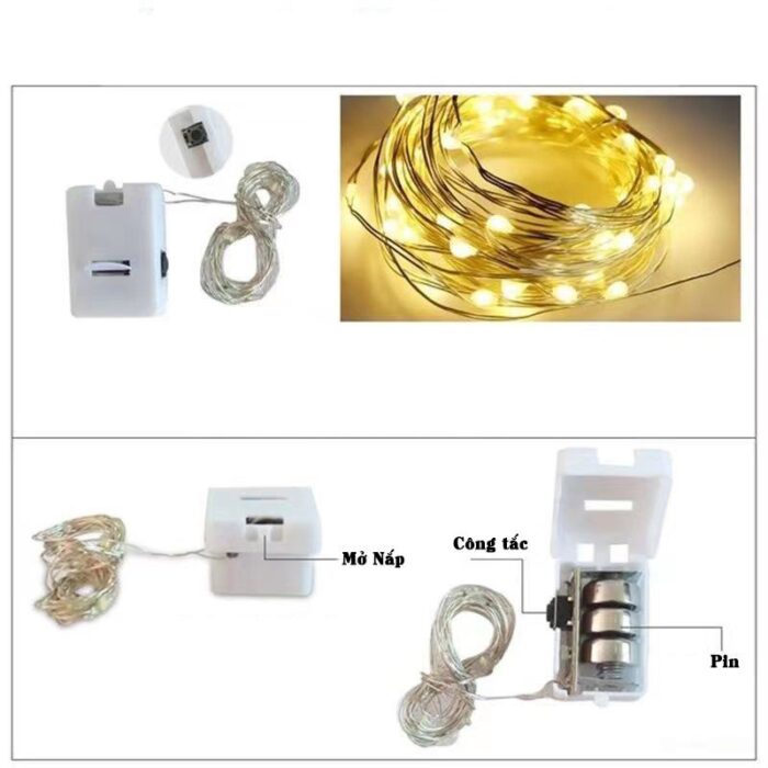 Set 10 Đèn Led Đom Đóm Cao Cấp (1Mét)