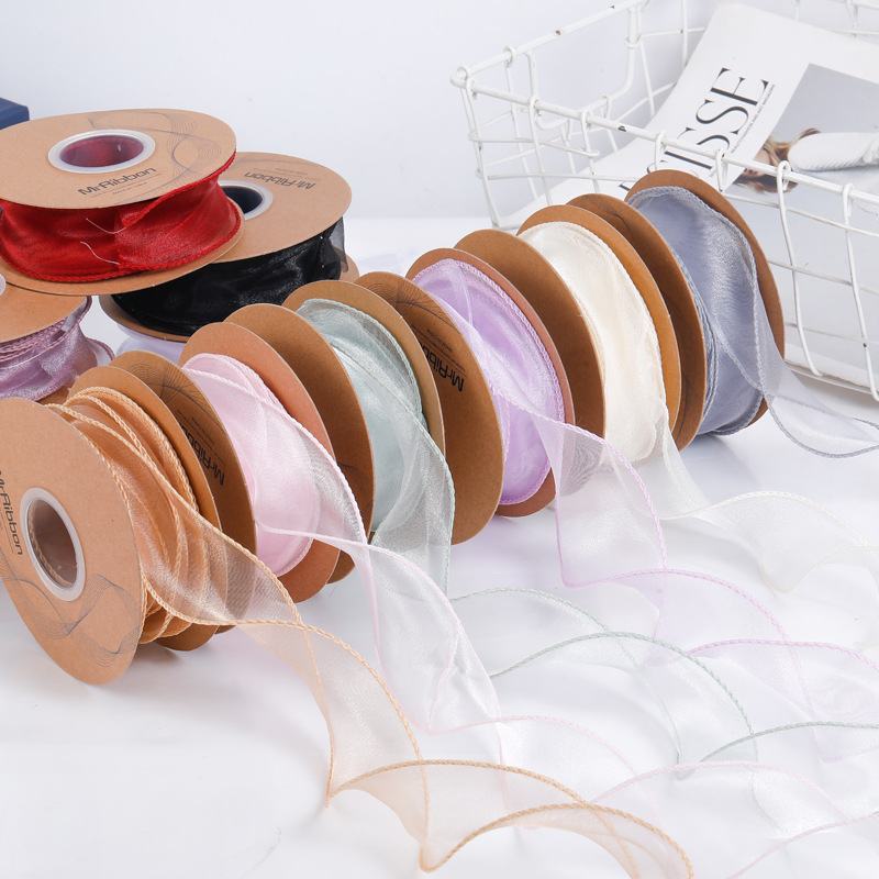 Ruy Băng Voan Viền Cao Cấp - Sỉ Phụ Kiện Hoa Ruy Băng Voan Viền Cao Cấp - Ảnh 3
