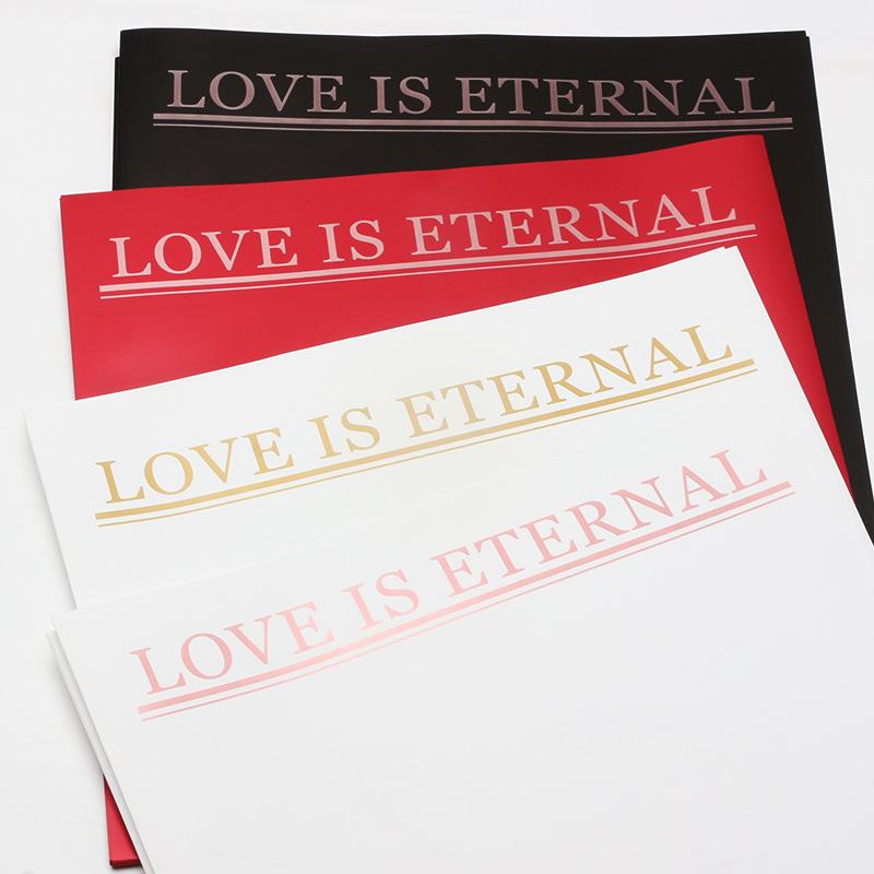 Giấy 1 Mặt Họa Tiết Love Is Enternal Cao Cấp - Sỉ Phụ Kiện Hoa Giấy 1 Mặt Họa Tiết Love Is Enternal Cao Cấp