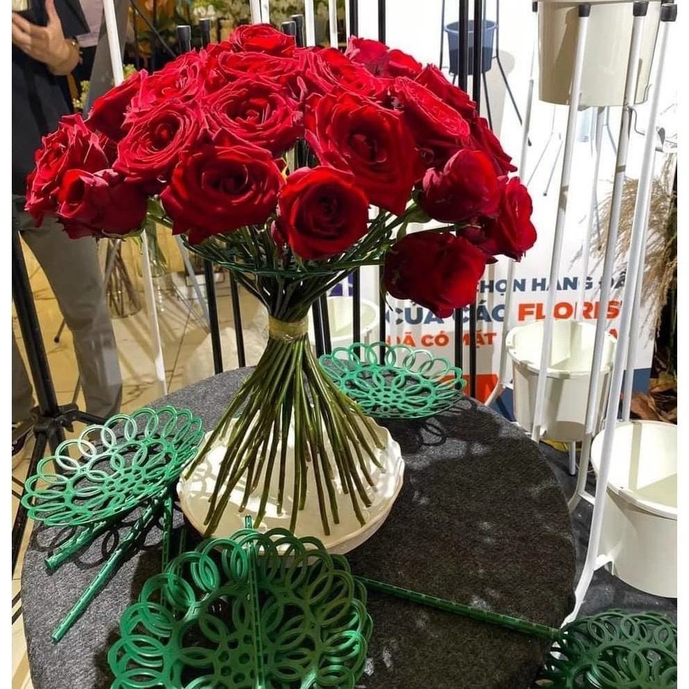 Vĩ Nhựa Tròn Cắm Hoa Cao Cấp (Set 10 Cái) - Sỉ Phụ Kiện Hoa Vĩ Nhựa Tròn Cắm Hoa Cao Cấp (Set 10 Cái) - Ảnh 2
