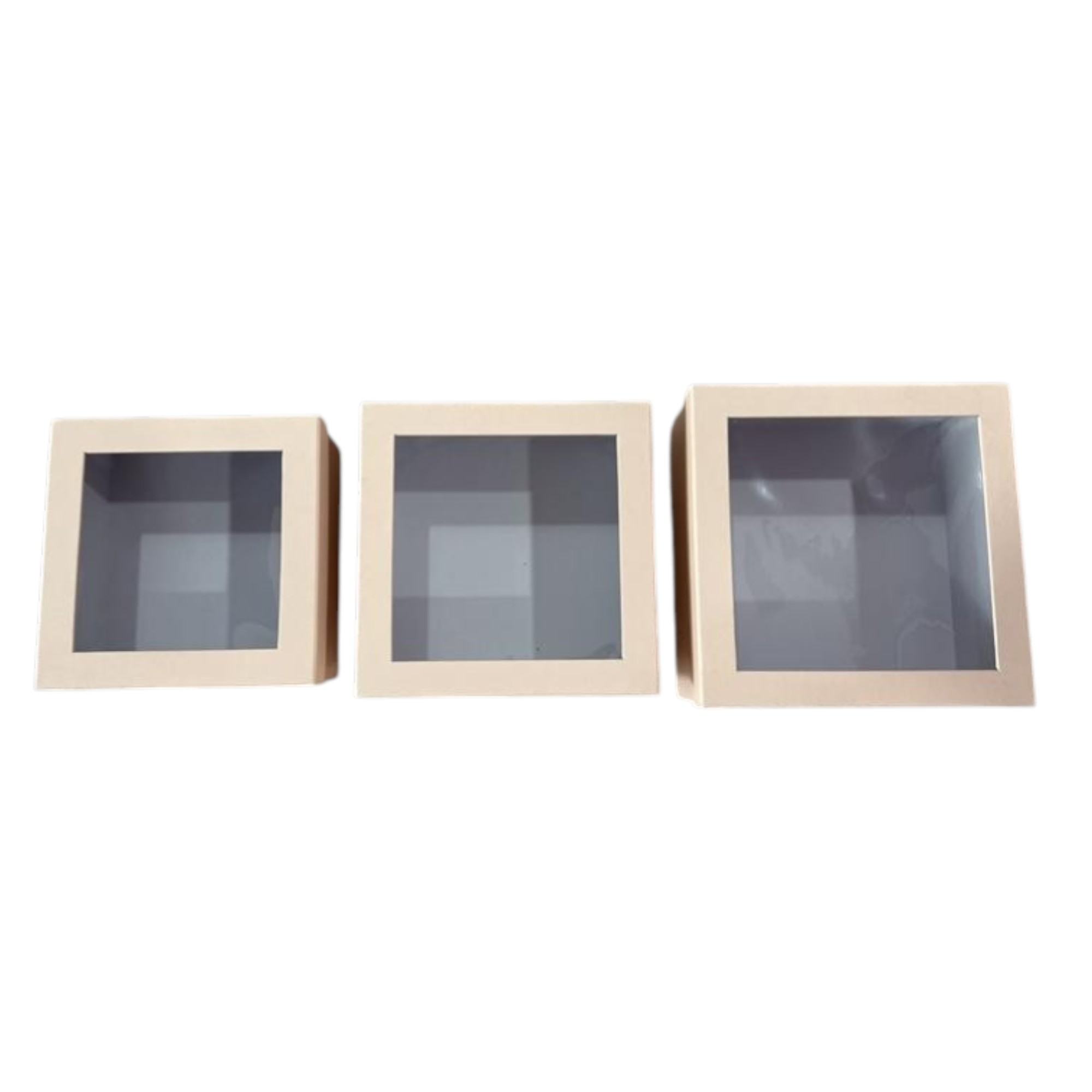 Set 3 Hộp Vuông Nắp Mika Cao Cấp - Sỉ Phụ Kiện Hoa Set 3 Hộp Vuông Nắp Mika Cao Cấp - Ảnh 2