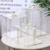 Hộp Trụ Mika Vuông Cao Cấp (Set 5 Cái) - Sỉ Phụ Kiện Hoa Hộp Trụ Mika Vuông Cao Cấp (Set 5 Cái) - Sỉ Phụ Kiện Hoa