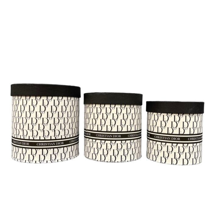 Set 3 Hộp Tròn Cắm Hoa Thương Hiệu Cao Cấp