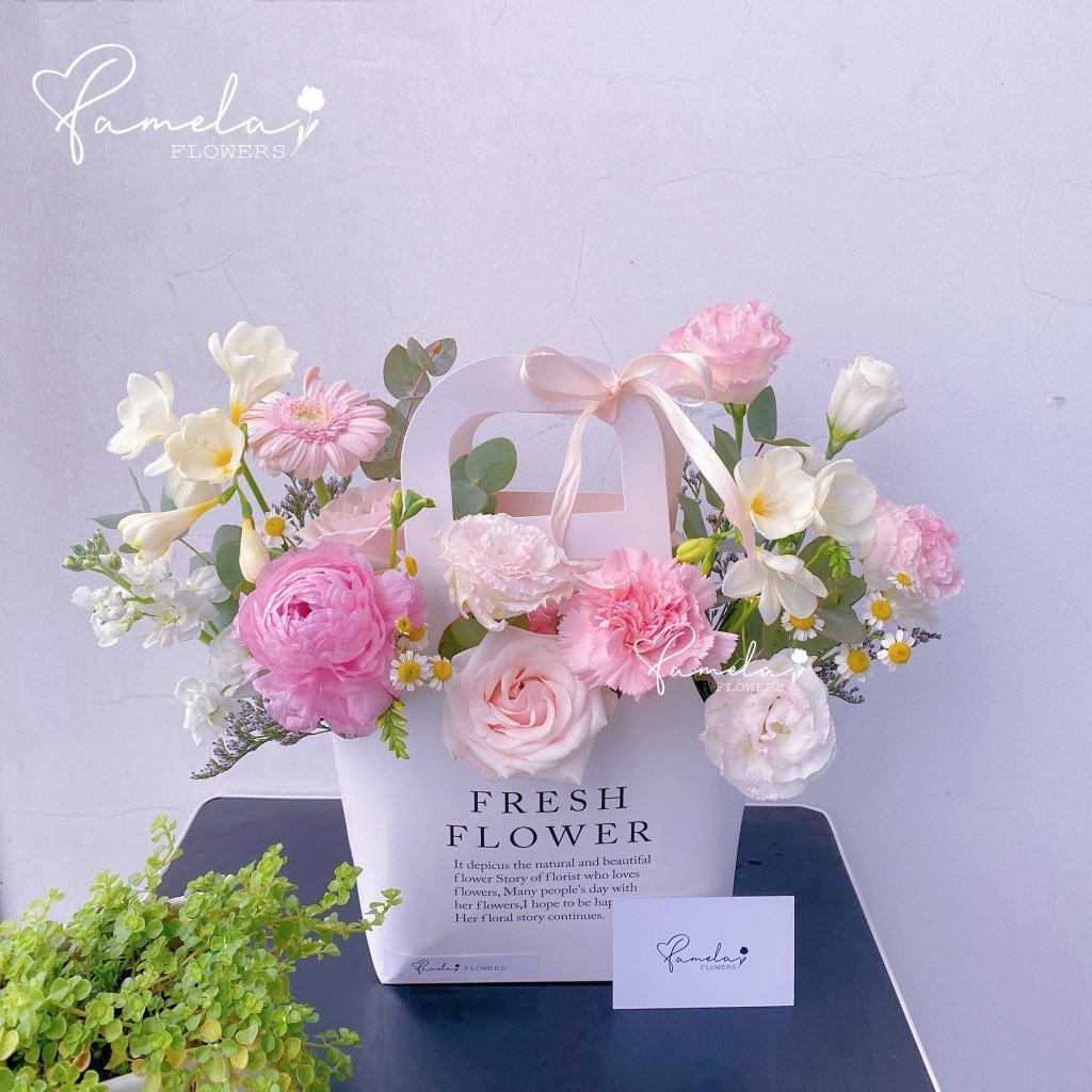 Giỏ Cắm Hoa Fresh Flower Cao Cấp - Sỉ Phụ Kiện Hoa Giỏ Cắm Hoa Fresh Flower Cao Cấp - Ảnh 4