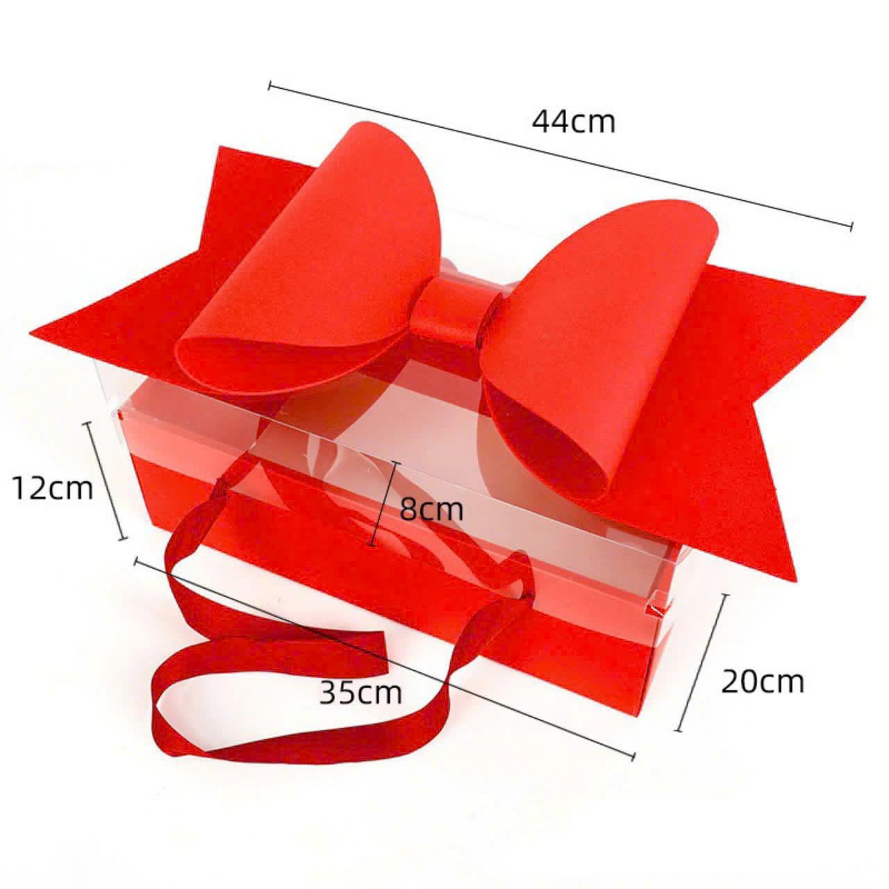Hộp Mika Nắp Nơ Xốp Cao Cấp (Set 5C) - Sỉ Phụ Kiện Hoa Hộp Mika Nắp Nơ Xốp Cao Cấp (Set 5C)