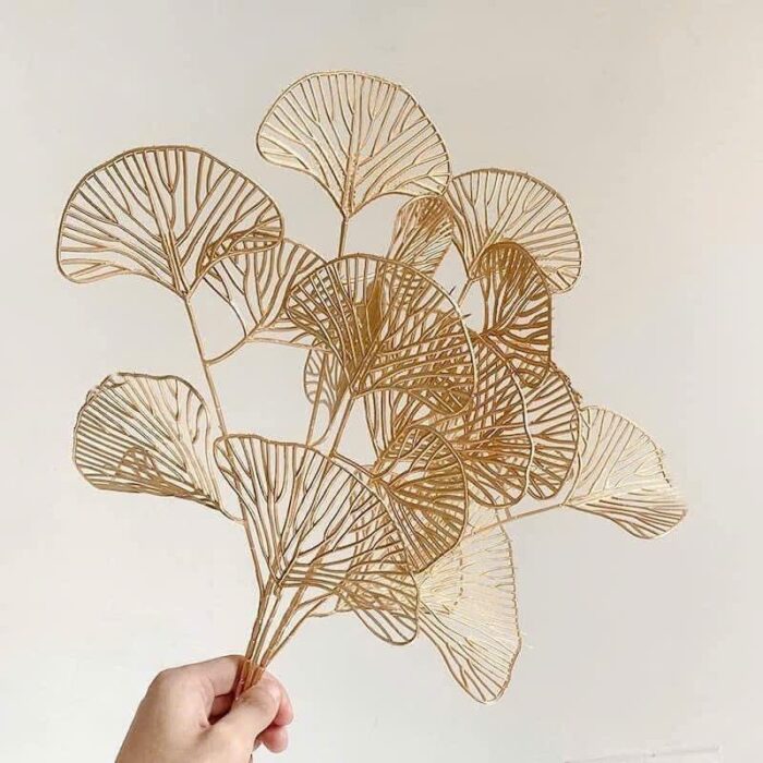 Cành Rẽ Quạt Ánh Đồng Set 10 cành
