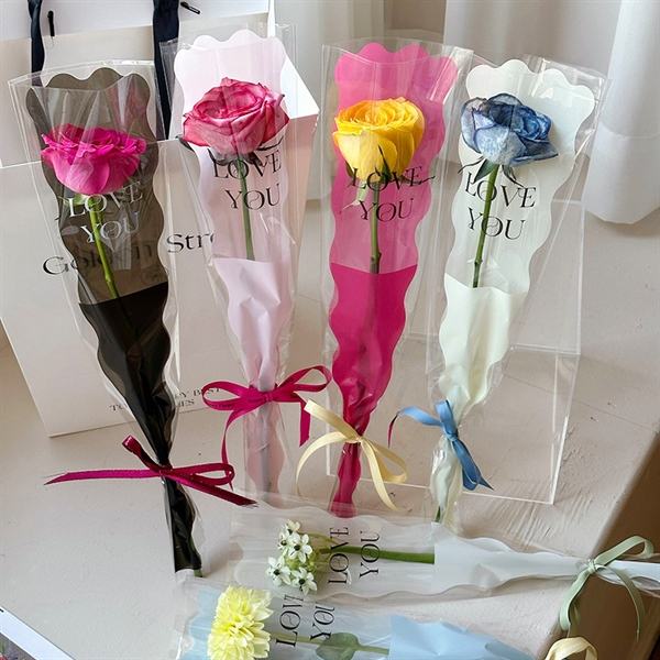 Túi Đựng Hoa 1 Bông Cao Cấp: Love You Gợn Sóng - Sỉ Phụ Kiện Hoa Túi Đựng Hoa 1 Bông Cao Cấp: Love You Gợn Sóng - Ảnh 2