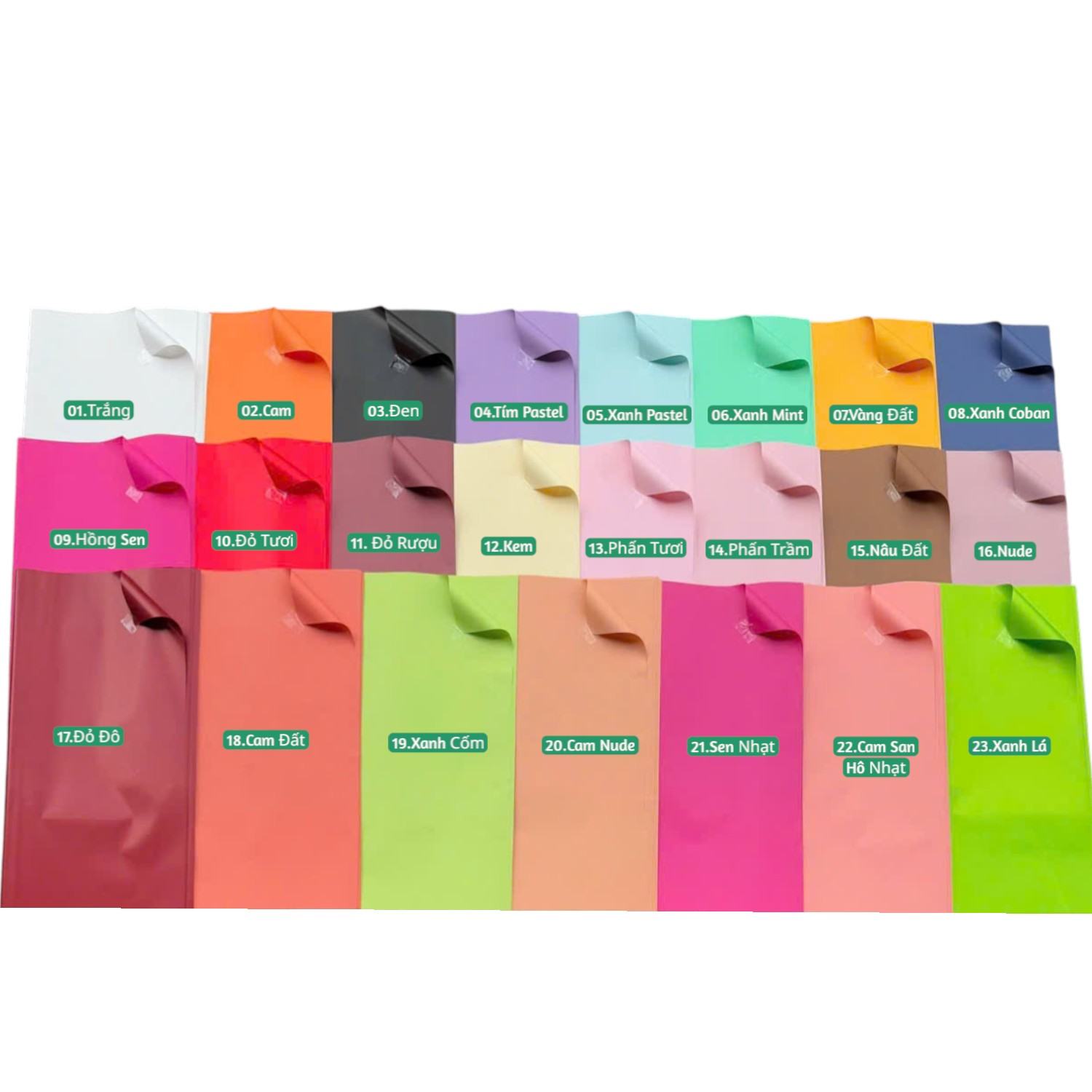 Giấy Bóng Đặc Chất Dày Dặn Satin Hq Cao Cấp - Sỉ Phụ Kiện Hoa Giấy Bóng Đặc Chất Dày Dặn Satin Hq Cao Cấp - Ảnh 4