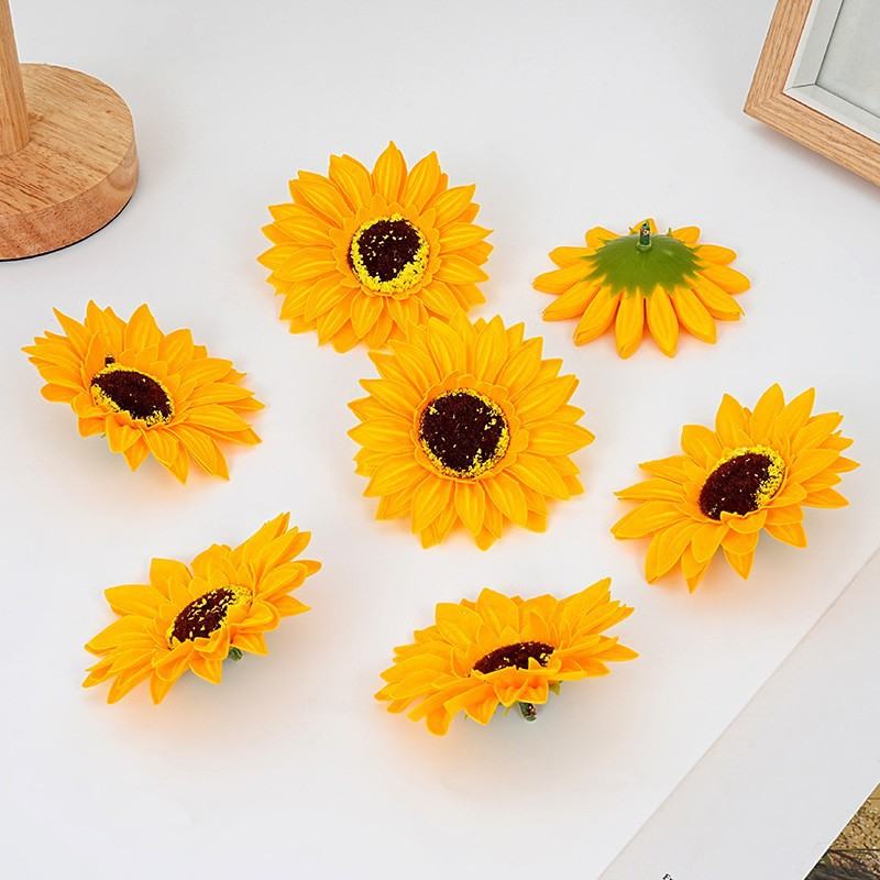 Đầu Bông Hoa Hướng Dương Cao Cấp (Hộp 50 Bông) - Sỉ Phụ Kiện Hoa Đầu Bông Hoa Hướng Dương Cao Cấp (Hộp 50 Bông) - Ảnh 3