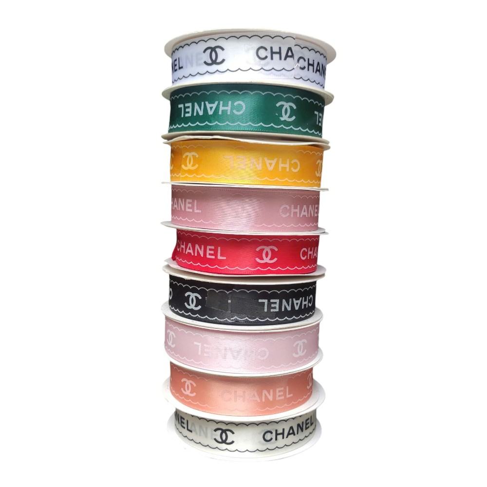 Ruy Băng Lụa Chữ Chanel 2,5Cm Cao Cấp - Sỉ Phụ Kiện Hoa Ruy Băng Lụa Chữ Chanel 2,5Cm Cao Cấp - Ảnh 4