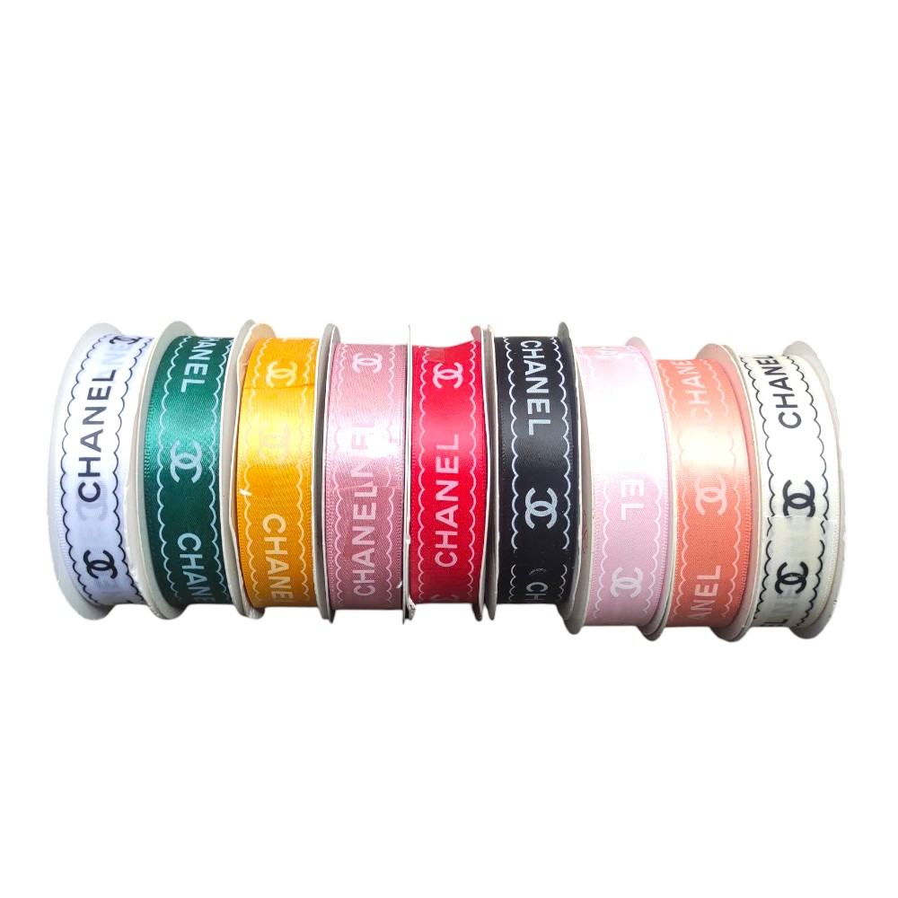 Ruy Băng Lụa Chữ Chanel 2,5Cm Cao Cấp - Sỉ Phụ Kiện Hoa Ruy Băng Lụa Chữ Chanel 2,5Cm Cao Cấp - Ảnh 2