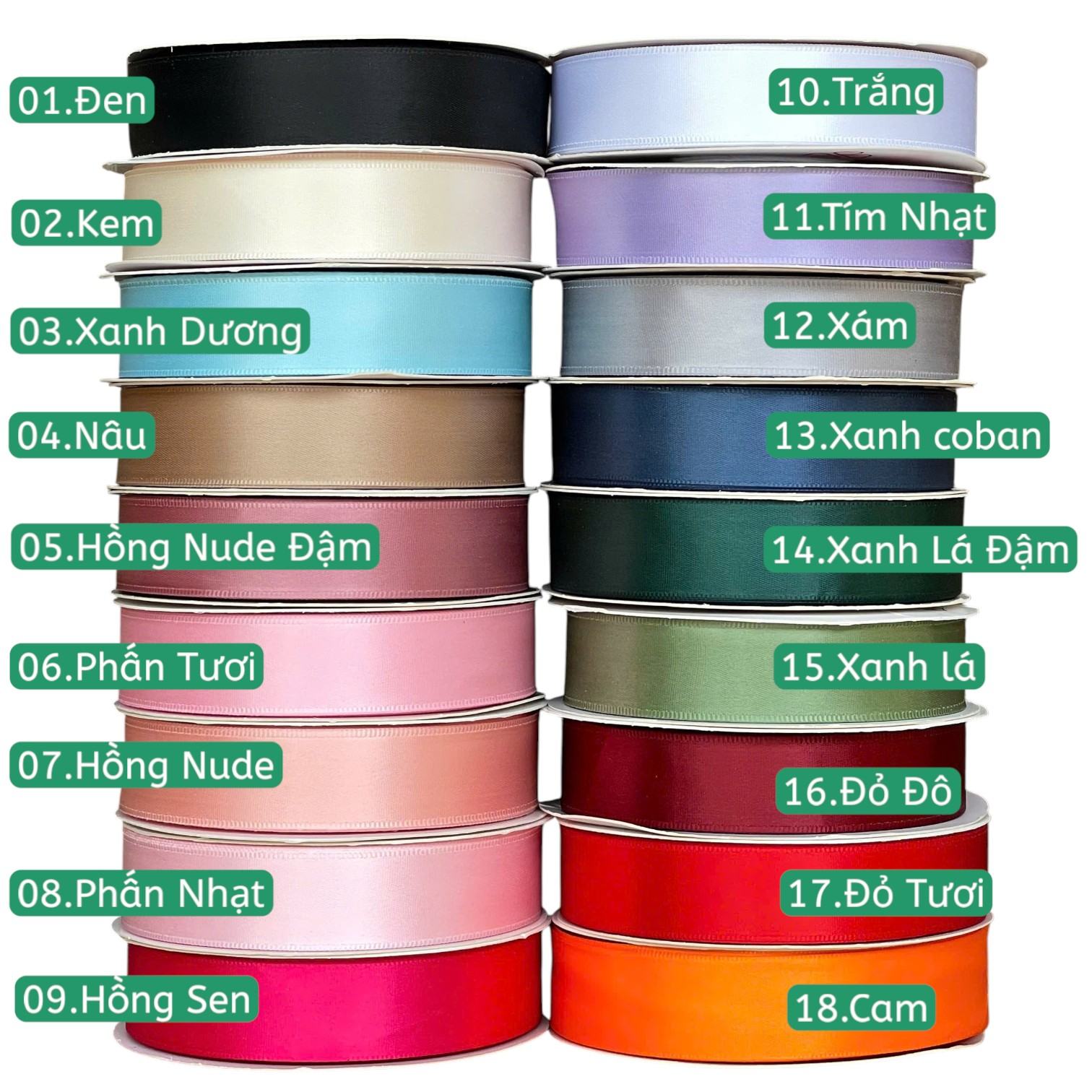 Ruy Băng Cối 2.5Cm Cao Cấp - Sỉ Phụ Kiện Hoa Ruy Băng Cối 2.5Cm Cao Cấp - Ảnh 4