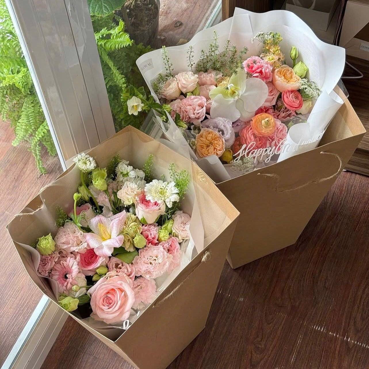 Túi Giấy Xi Măng Hình Thang Cao Cấp (Set 10 Cái) - Sỉ Phụ Kiện Hoa Túi Giấy Xi Măng Hình Thang Cao Cấp (Set 10 Cái) - Ảnh 3