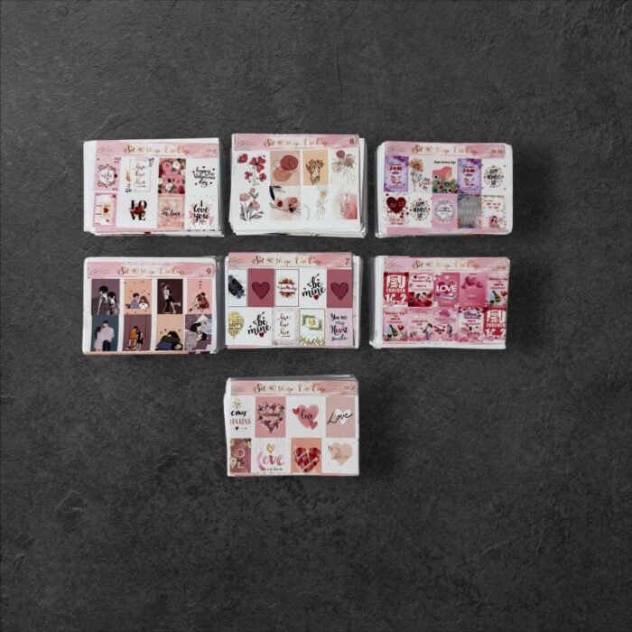 Set Thiệp Ghi Lời Chúc Cao Cấp (Set 40 Cái)