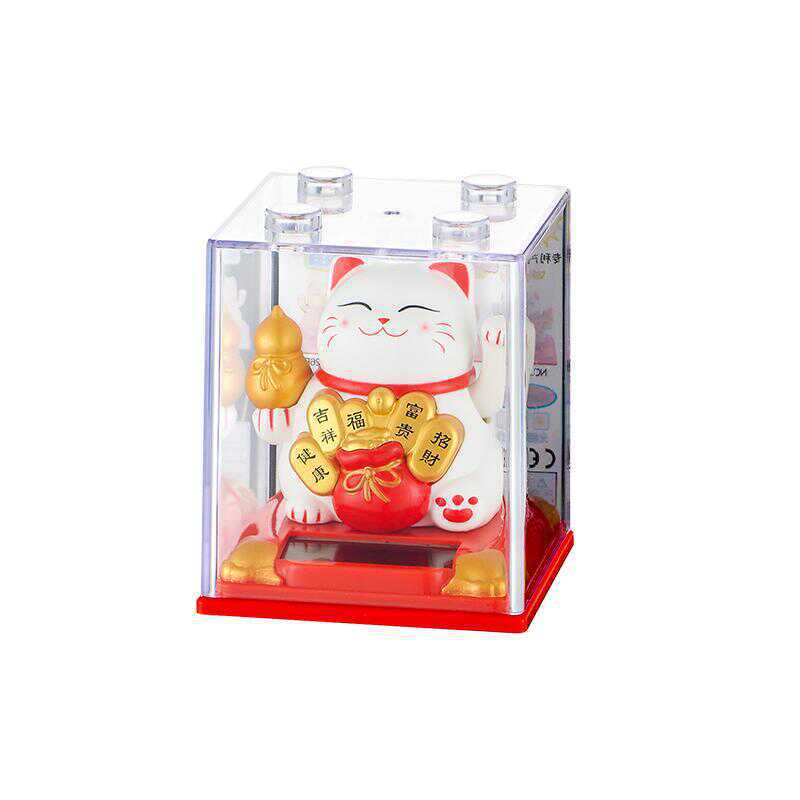Mèo Thần Tài May Mắn Size 8.3cm - Sỉ Phụ Kiện Hoa Mèo Thần Tài May Mắn Size 8.3cm - Ảnh 2