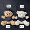 Gấu Bông Tốt Nghiệp Lông Xù size 30cm - Sỉ Phụ Kiện Hoa Gấu Bông Tốt Nghiệp Lông Xù size 30cm - Sỉ Phụ Kiện Hoa