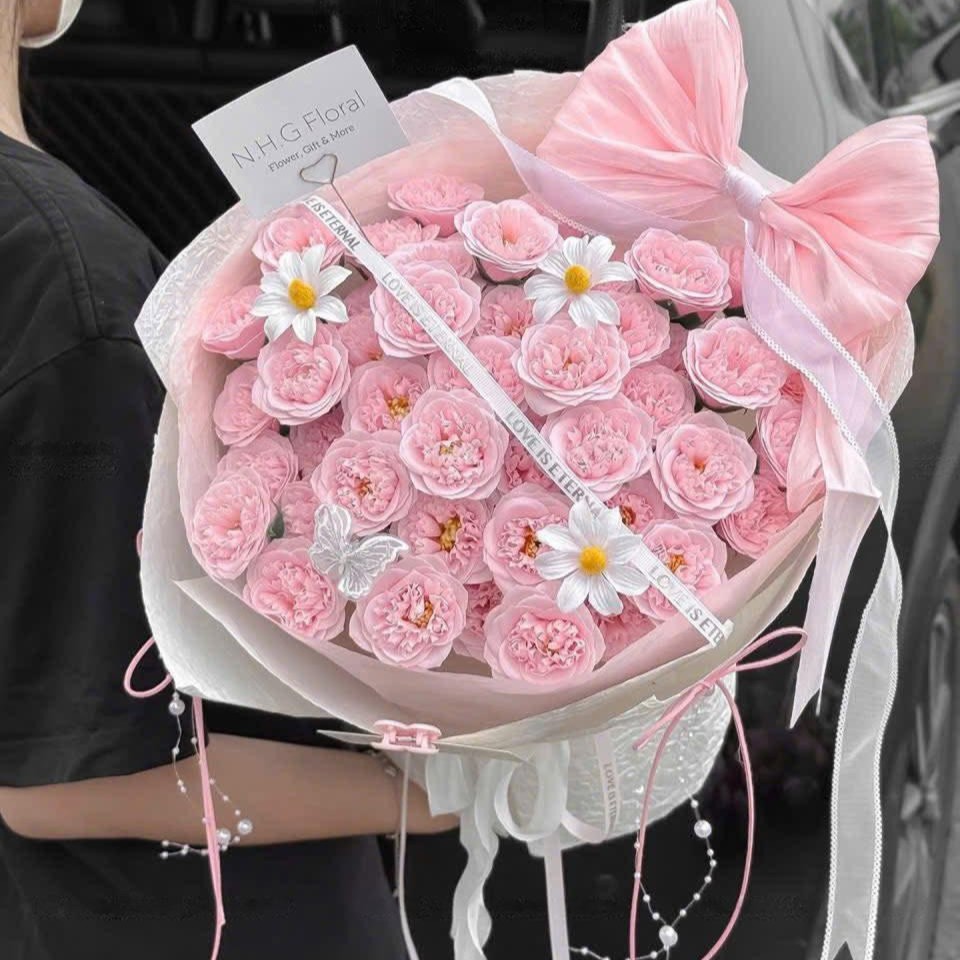 Đầu Bông hoa sáp Sophia Cao Cấp - Sỉ Phụ Kiện Hoa Đầu Bông hoa sáp Sophia Cao Cấp - Ảnh 2