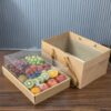 Hộp Trái Cây Mica Chữ Nhật Kèm Túi Kraf 25x35cm(Set 10 cái) - Sỉ Phụ Kiện Hoa Hộp Trái Cây Mica Chữ Nhật Kèm Túi Kraf 25x35cm(Set 10 cái) - Sỉ Phụ Kiện Hoa