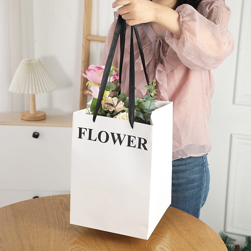 Túi Giấy Flower chữ nhật (Set 10 cái) - Sỉ Phụ Kiện Hoa Túi Giấy Flower chữ nhật (Set 10 cái)