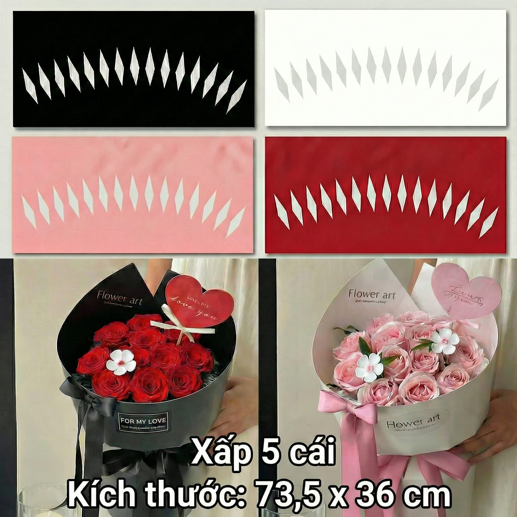 Cốt Giấy Màu Cao Cấp Flower Art(Tập 5 tờ) - Sỉ Phụ Kiện Hoa Cốt Giấy Màu Cao Cấp Flower Art(Tập 5 tờ)