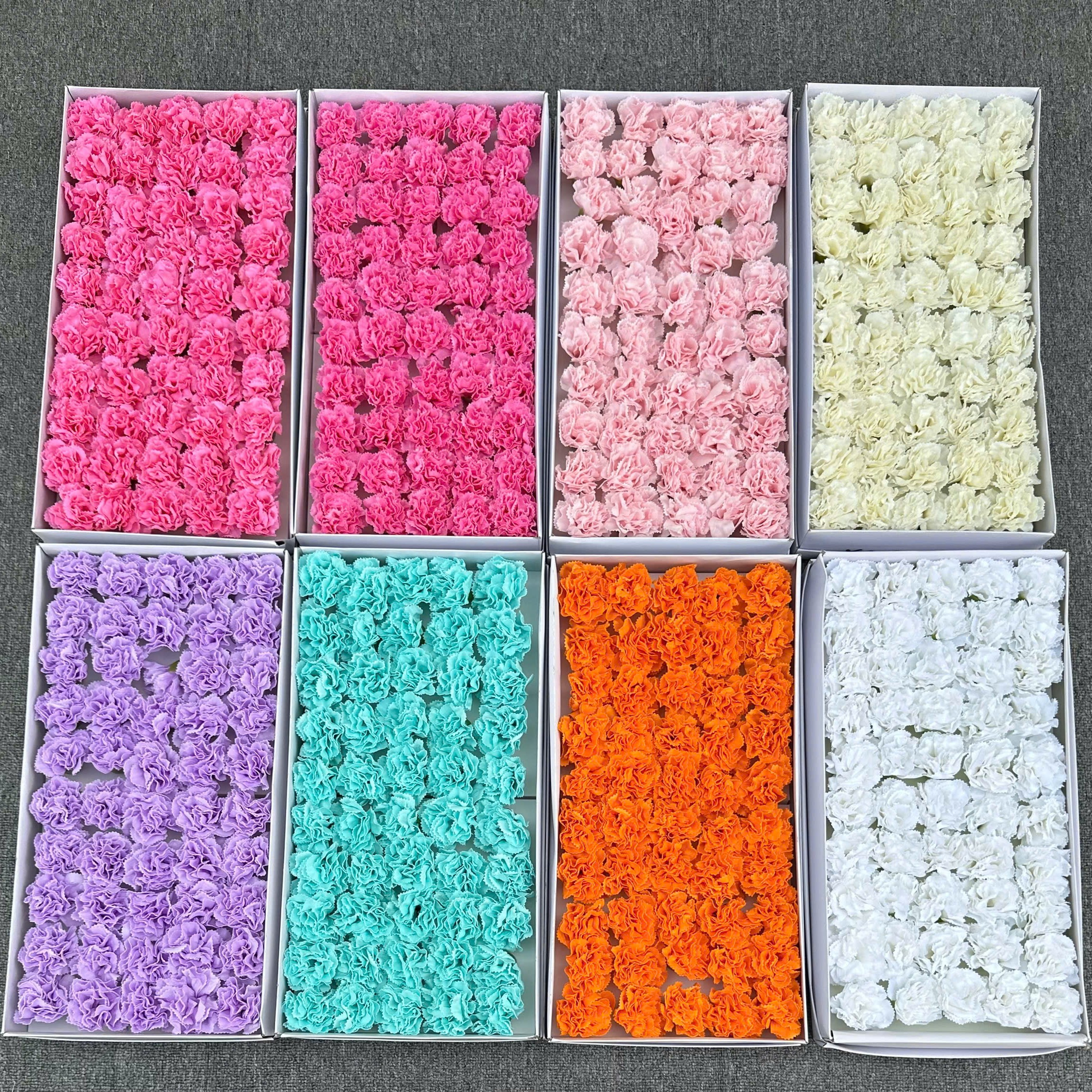 Đầu Bông Cẩm Chướng Kép - Sỉ Phụ Kiện Hoa Đầu Bông Cẩm Chướng Kép