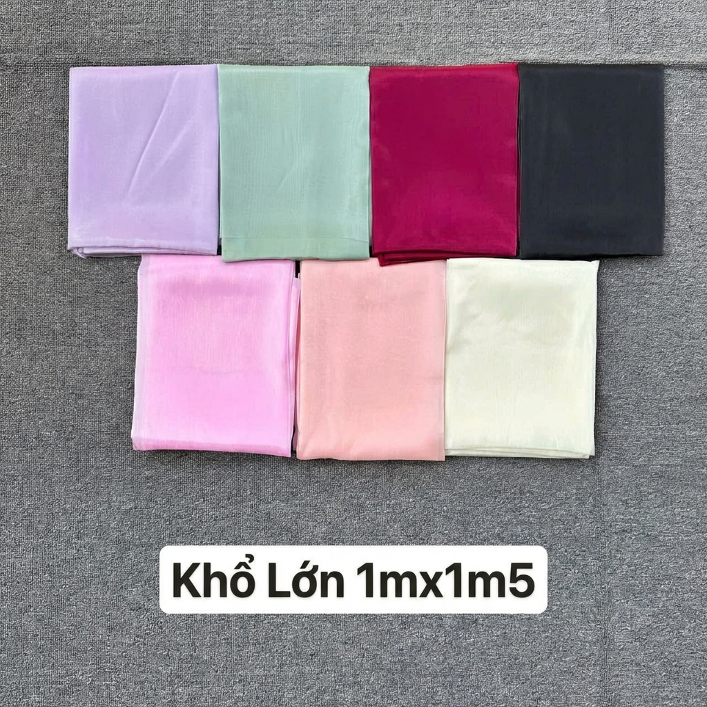 Vải lụa Ánh Nhũ Làm Nơ Khổ Lớn 1mx1m5 - Sỉ Phụ Kiện Hoa Vải lụa Ánh Nhũ Làm Nơ Khổ Lớn 1mx1m5