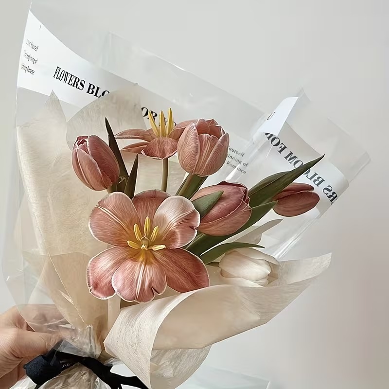 Giấy kiếng Trong viền Chữ - Sỉ Phụ Kiện Hoa Giấy kiếng Trong viền Chữ - Ảnh 2